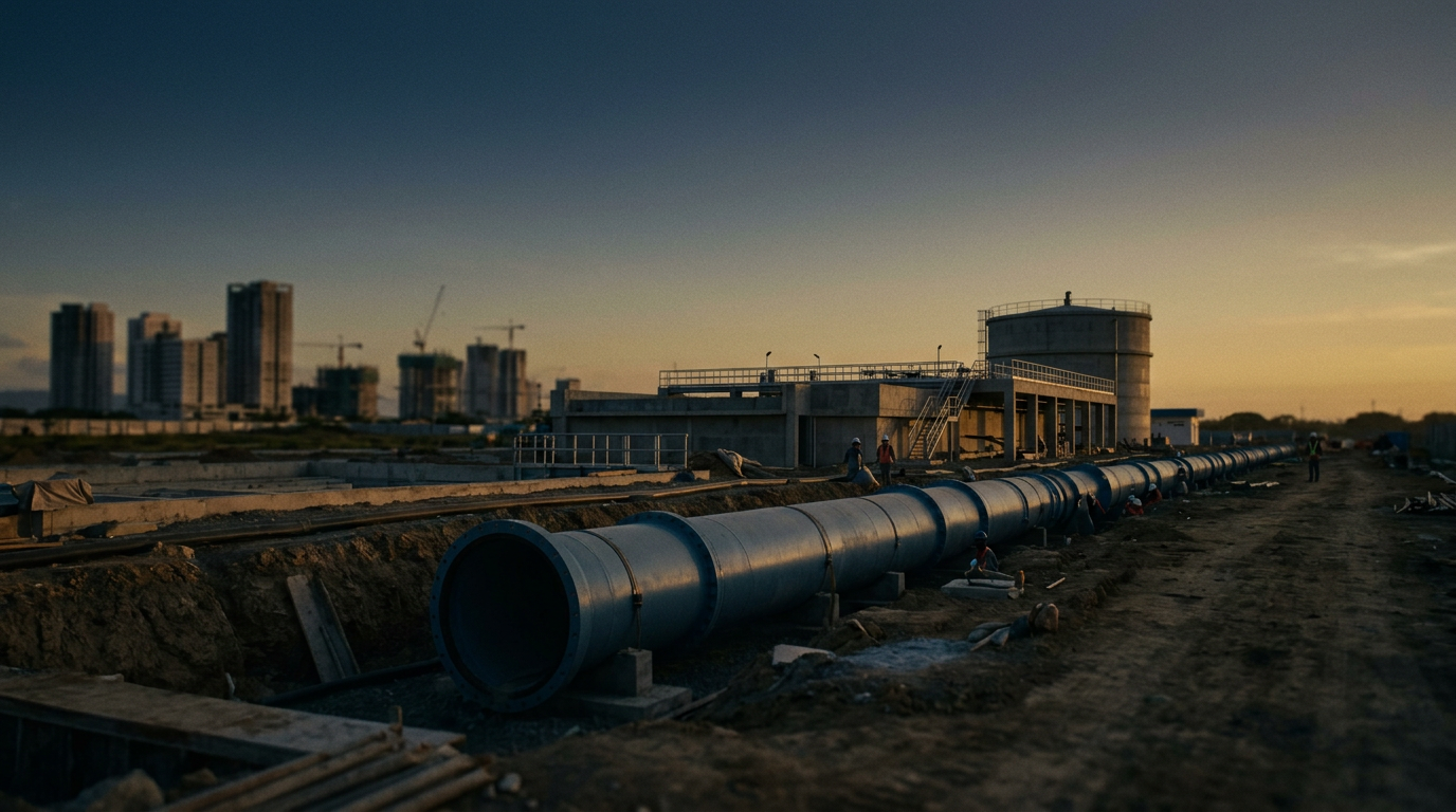 From Investment Approval to Water Flow in New Clark City